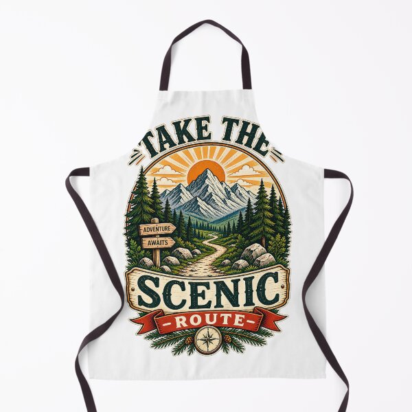 Item preview, Take The Scenic Route Hiking Mountain Outdoor designed and sold by Haji  Kamora.