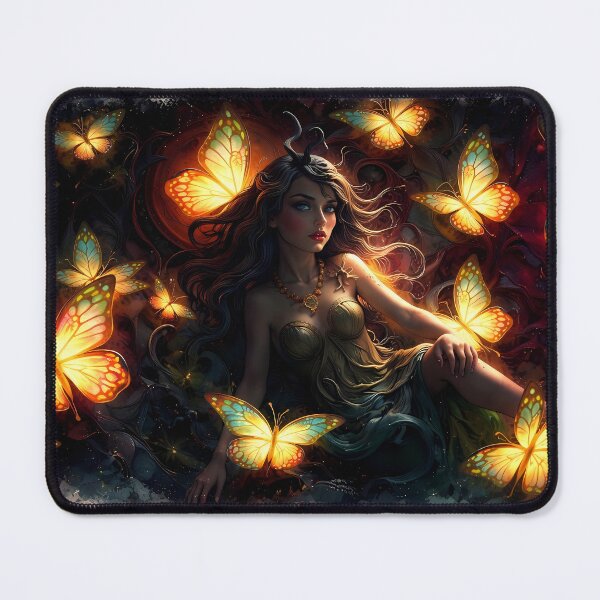 Item preview, Enchanted Forest with Glowing Butterflies designed and sold by cuprum.