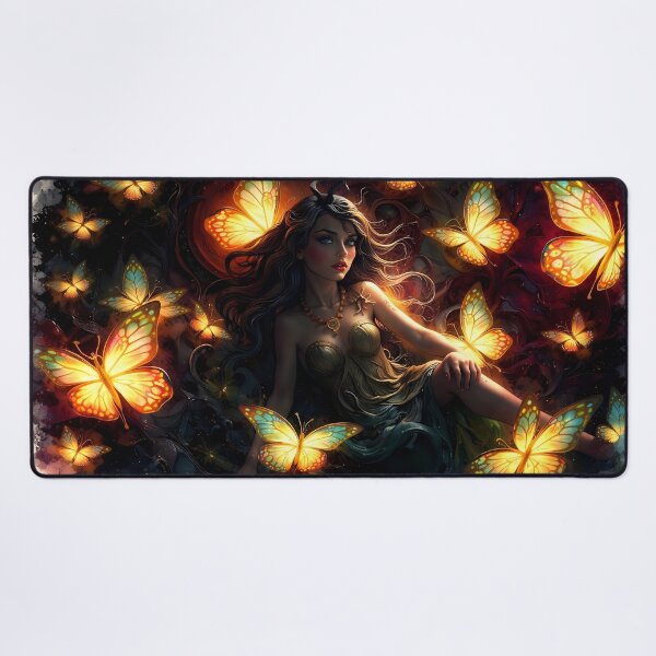 Item preview, Enchanted Forest with Glowing Butterflies designed and sold by cuprum.