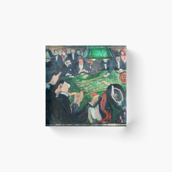 Item preview, Vintage Oil Painting Casino Gambling Scene for Retro Art Lovers designed and sold by RickE.