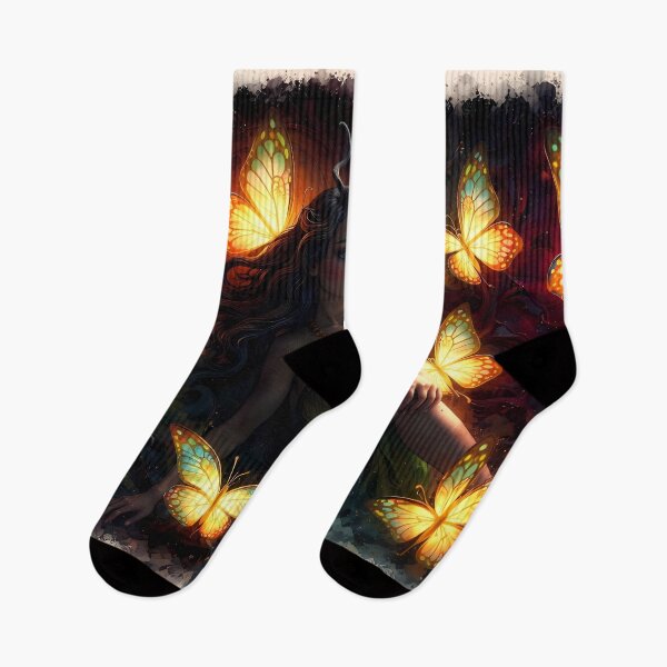 Item preview, Enchanted Forest with Glowing Butterflies designed and sold by cuprum.