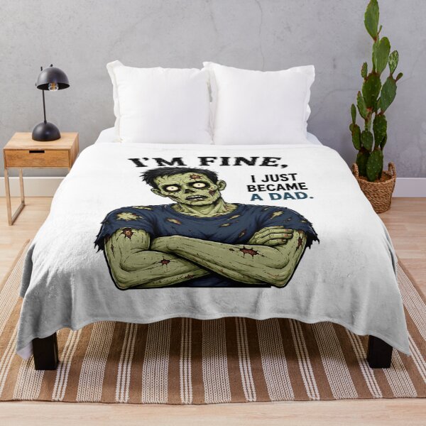 Item preview, I’m Fine I Just Became a Dad – Funny New Dad Zombie Gift for First Time Fathers designed and sold by SVALANART.