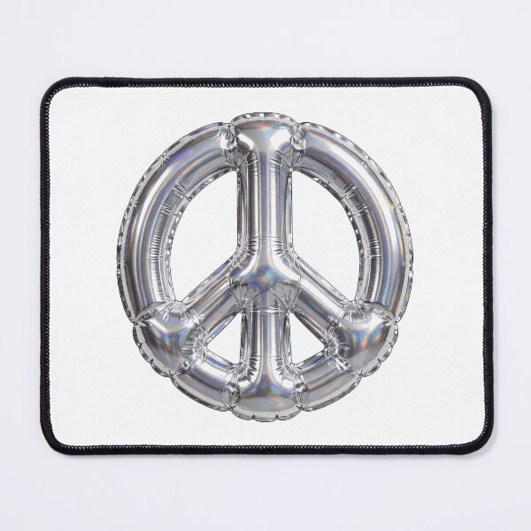 Item preview, Puffy Inflated Chrome Peace Sign designed and sold by Teeny Quities.