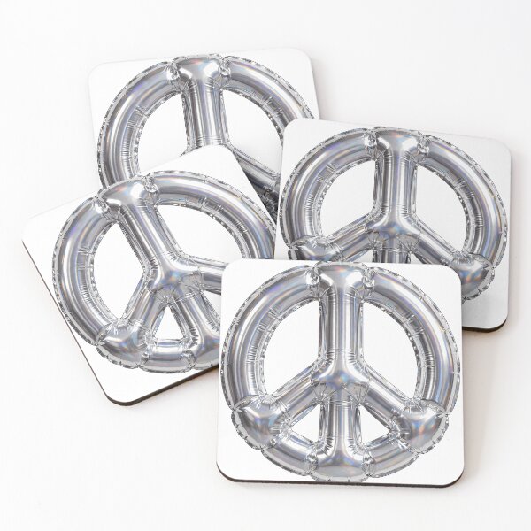 Item preview, Puffy Inflated Chrome Peace Sign designed and sold by Teeny Quities.