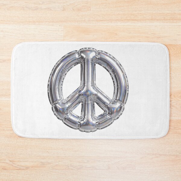 Item preview, Puffy Inflated Chrome Peace Sign designed and sold by Teeny Quities.