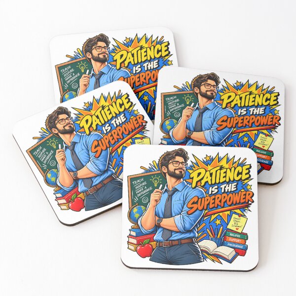 Item preview, Patience Is The Superpower Teacher Shirt | Comic Style Teacher Superhero Tee | Teacher Appreciation Gift | Teacher Gift For Him designed and sold by Moss & Mellow.