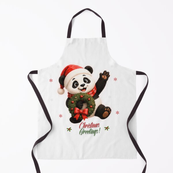 Item preview, Cute Santa Panda Christmas Greetings Holiday Artwork designed and sold by EnginerdStudio.
