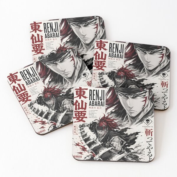 Item preview, Red Haired Anime Swordsman – Japanese Ink Warrior Manga Style Artwork designed and sold by Dyan4.