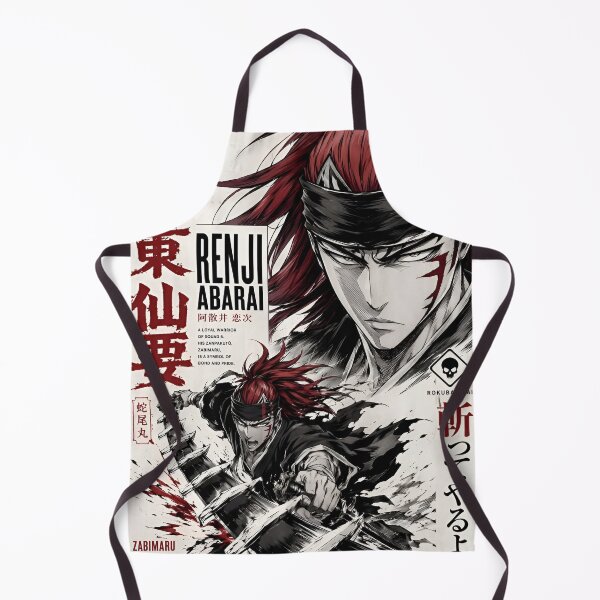 Item preview, Red Haired Anime Swordsman – Japanese Ink Warrior Manga Style Artwork designed and sold by Dyan4.