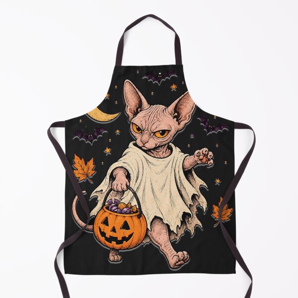 Item preview, Vintage Sphynx Cat Ghost Costume Halloween Pumpkin designed and sold by JerdbordinShop.