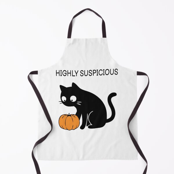 Item preview, Highly Suspicious Funny Halloween Black Cat  designed and sold by FUEGO & NOX.