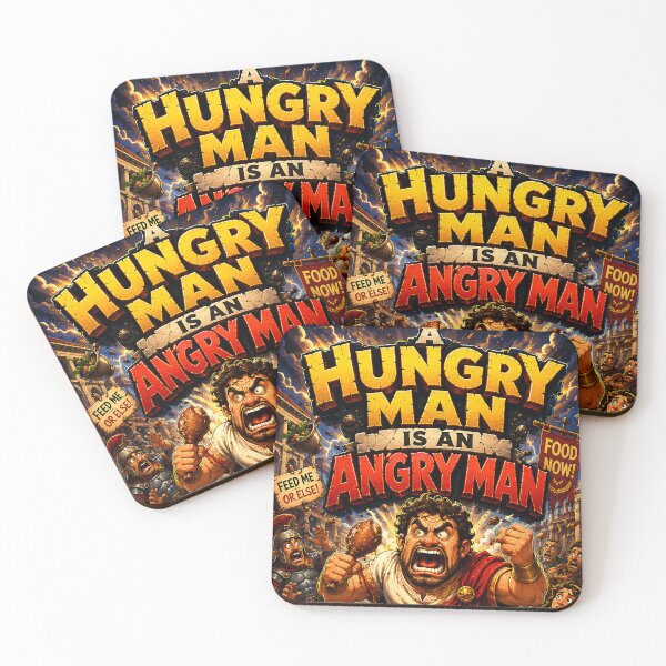 Item preview, A HUNGRY MAN IS AN ANGRY MAN designed and sold by Smoothseer.