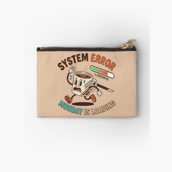 Item preview, System Error Monday Is Loading - Funny Retro Coffee Cartoon designed and sold by Jeeraphat Homrern.