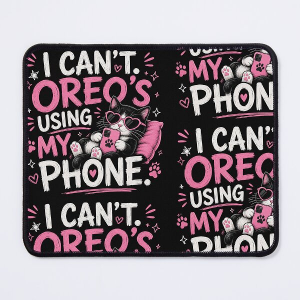 Item preview, I Can’t Oreo’s Using My Phone Funny Cat Teen Design designed and sold by OutlanderDesigns.
