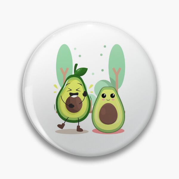 Item preview, Cute Avocado Best Friends Kawaii Fruit  designed and sold by yuki-hana.