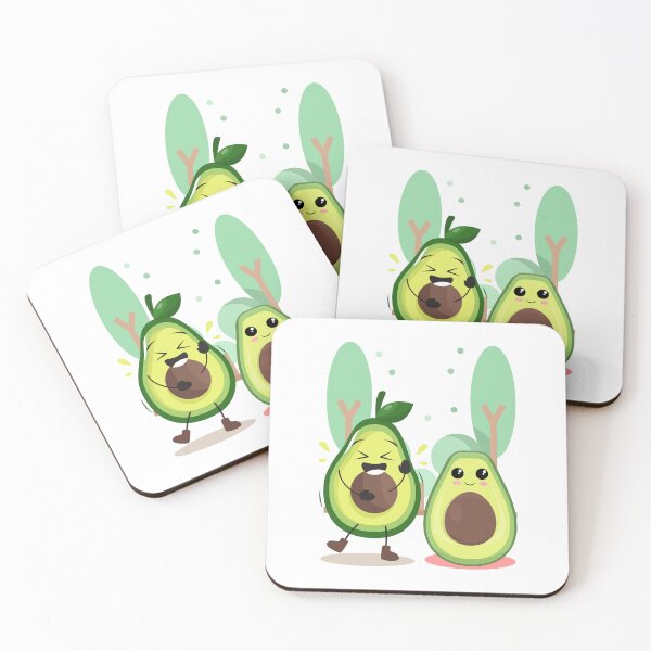 Item preview, Cute Avocado Best Friends Kawaii Fruit  designed and sold by yuki-hana.