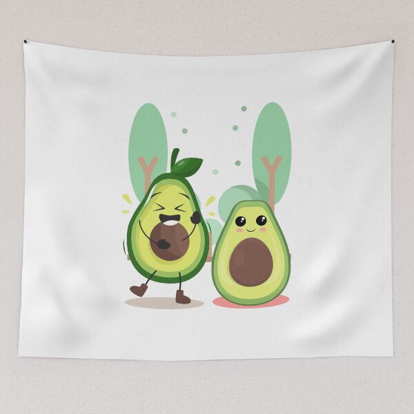 Item preview, Cute Avocado Best Friends Kawaii Fruit  designed and sold by yuki-hana.
