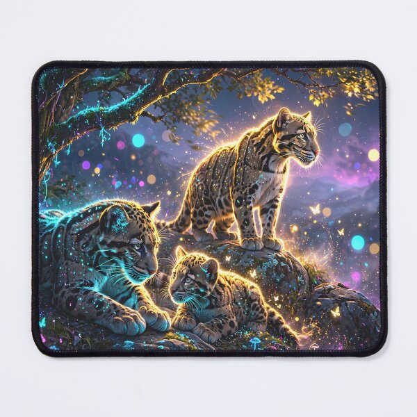 Item preview, Clouded Leopard Family designed and sold by m-y-A-I-A-R-T-.