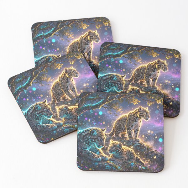 Item preview, Clouded Leopard Family designed and sold by m-y-A-I-A-R-T-.