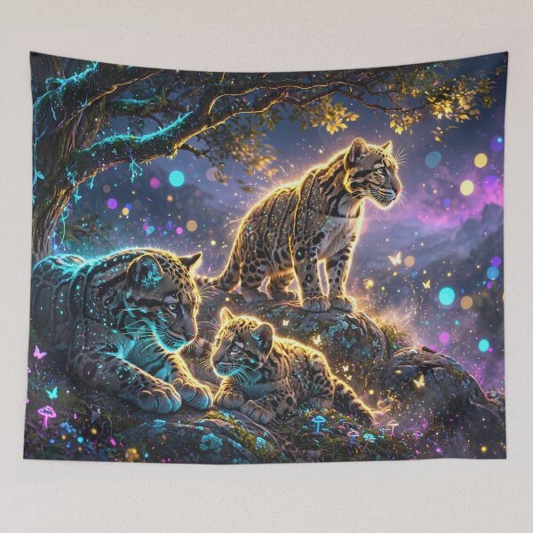 Item preview, Clouded Leopard Family designed and sold by m-y-A-I-A-R-T-.
