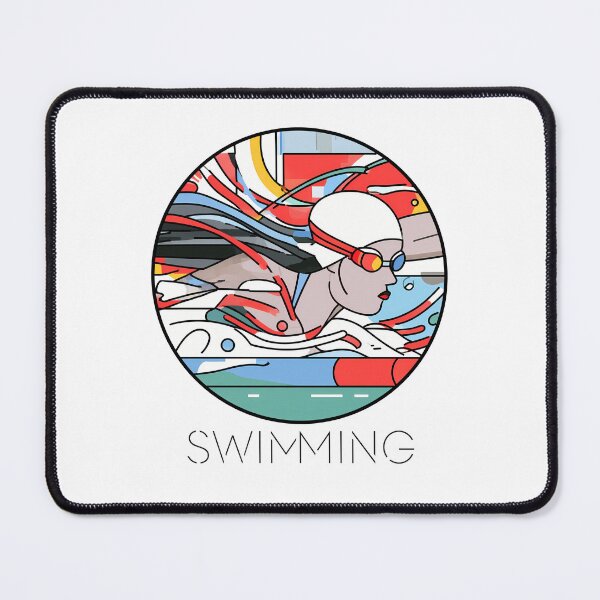 Item preview, Sticker - Decal - Dynamic Swimmer Energy Burst designed and sold by ForeverPrintsOK.