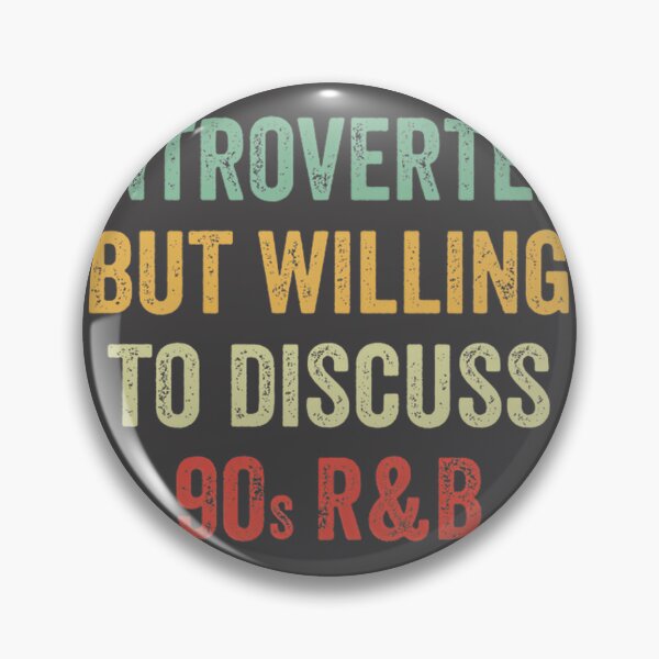 Item preview, Introverted But Willing To Discuss Rnb Music Lover Gift LIMITED EDITION designed and sold by GothBoyArt.