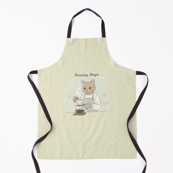 Item preview, Brewing Magic - Cute Barista Cat Pour Over Coffee Graphic T-Shirt designed and sold by ManggaeJM.