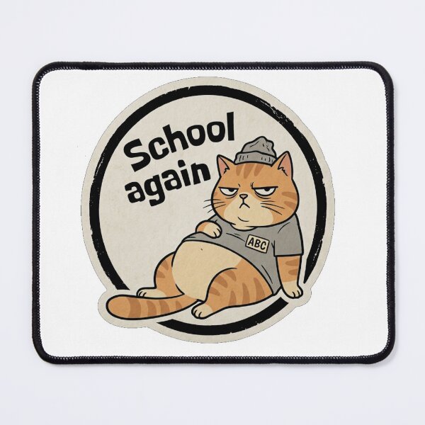 Item preview, Funny Grumpy Cat School Again Back To School designed and sold by Fun-and-joy.