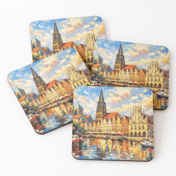 Item preview, A painting of Muenster, Germany – A Beautiful place in Europe. designed and sold by GalleryKauffeld.