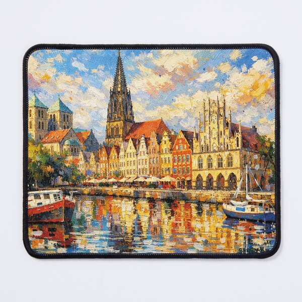 Item preview, A painting of Muenster, Germany – A Beautiful place in Europe. designed and sold by GalleryKauffeld.