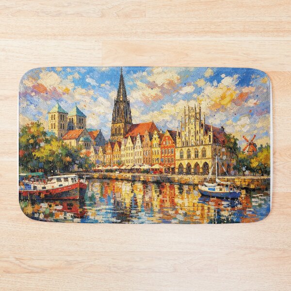 Item preview, A painting of Muenster, Germany – A Beautiful place in Europe. designed and sold by GalleryKauffeld.