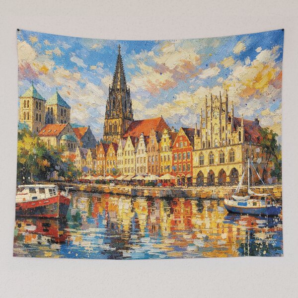 Item preview, A painting of Muenster, Germany – A Beautiful place in Europe. designed and sold by GalleryKauffeld.