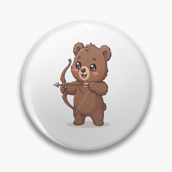 Item preview, Cute Bear Archer With Bow designed and sold by Ella_Sketch.