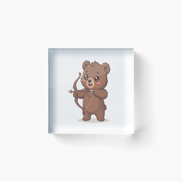 Item preview, Cute Bear Archer With Bow designed and sold by Ella_Sketch.