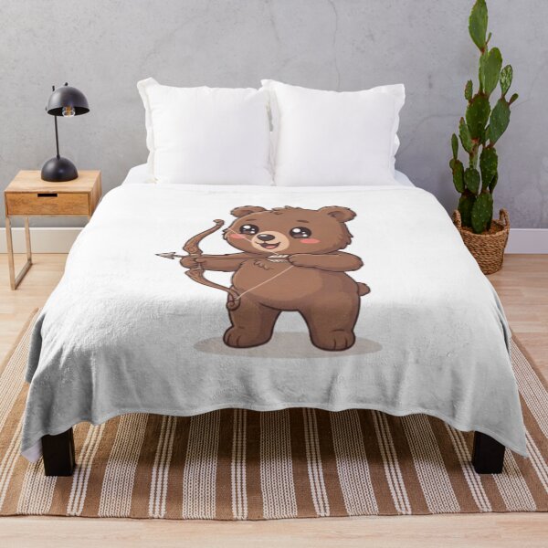 Item preview, Cute Bear Archer With Bow designed and sold by Ella_Sketch.