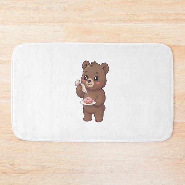 Item preview, Cute Bear Decorating Pink Donut designed and sold by Ella_Sketch.