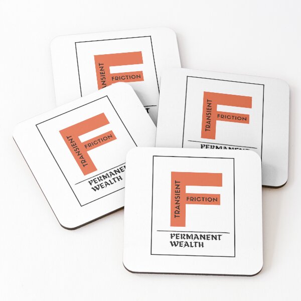 Item preview, TRANSIENT FRICTION. PERMANENT WEALTH - cool investor design  designed and sold by sugoonfinarts.