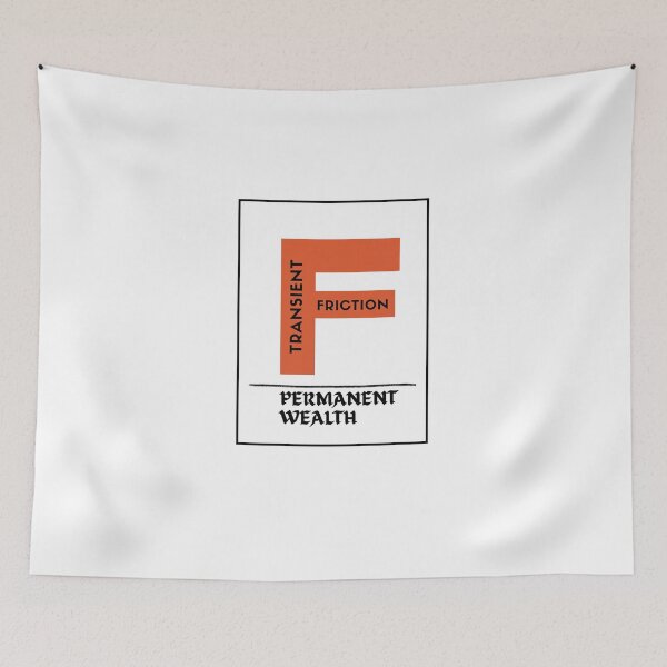 Item preview, TRANSIENT FRICTION. PERMANENT WEALTH - cool investor design  designed and sold by sugoonfinarts.