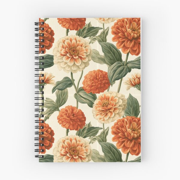 Item preview, Blooming Zinnia  - Retro Flower Floral - Gifts For Coworkers designed and sold by RoyalStarsPatts.