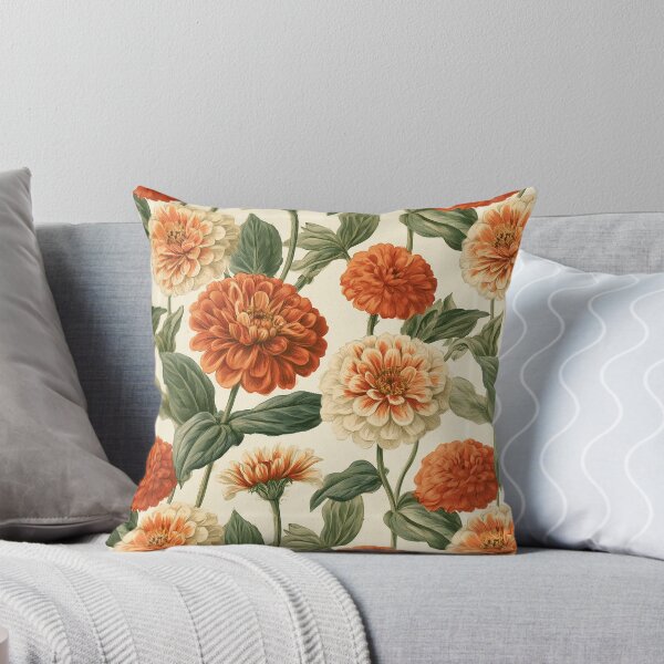 Item preview, Blooming Zinnia  - Retro Flower Floral - Gifts For Coworkers designed and sold by RoyalStarsPatts.