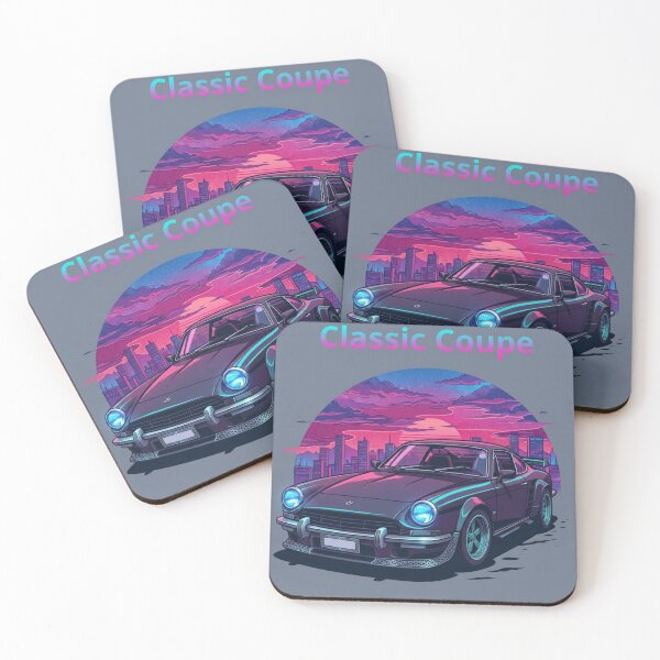 Item preview, Cyberpunk Classic Coupe – Synthwave City Cruise Poster designed and sold by NeonSketch Lab.