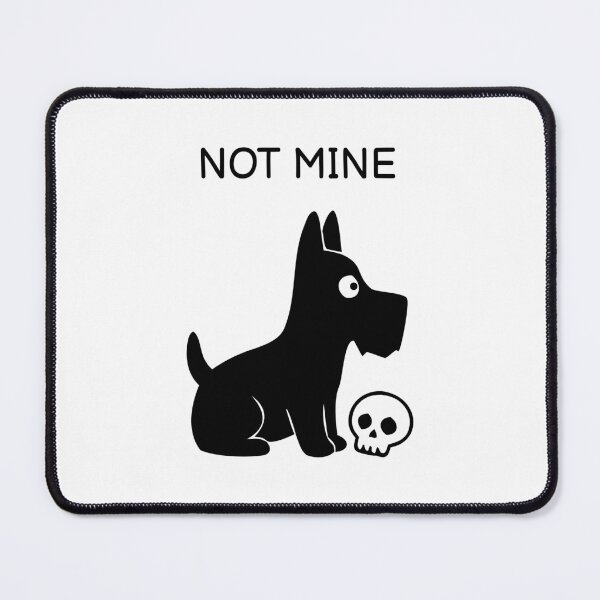 Item preview, Not Mine funny scottie dog halloween  designed and sold by FUEGO & NOX.