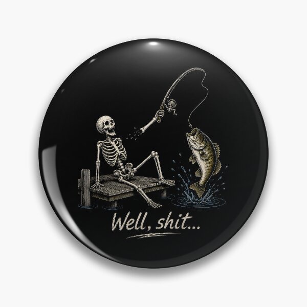 Item preview, Well Shit Skeleton Bass Fishing designed and sold by CelidaBonde.