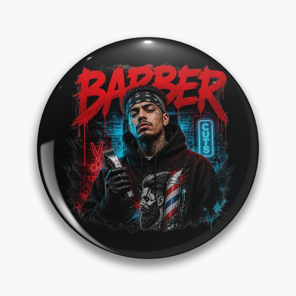 Item preview, Red Barber Graffiti Streetwear with Clipper designed and sold by Barber MD Culture.