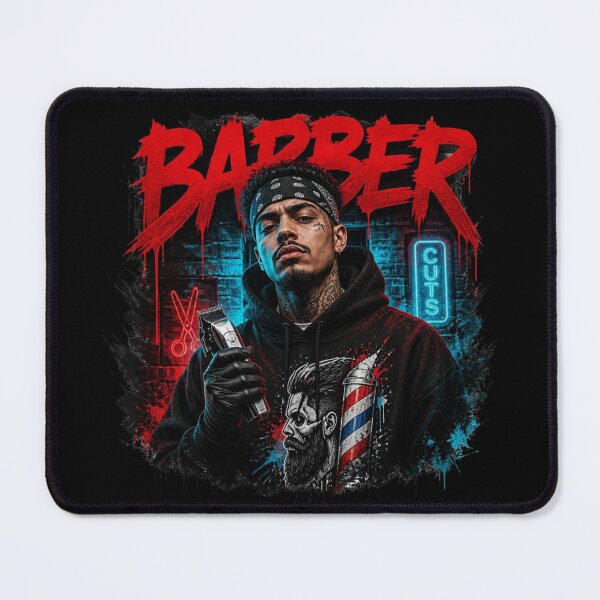 Item preview, Red Barber Graffiti Streetwear with Clipper designed and sold by Barber MD Culture.