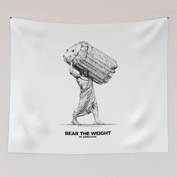 Item preview, Bear the Weight of Ambition – Gym Motivation Unisex T-Shirt designed and sold by Meghforce.
