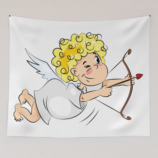 Item preview, Cute Cupid Angel with Bow and Arrow designed and sold by Ekaterina  Biserova.