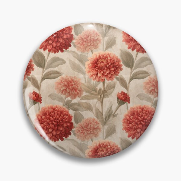 Item preview, Whimsical Zinnia Print  - Birth Flower Pattern - Gifts For Dad designed and sold by RoyalStarsPatts.