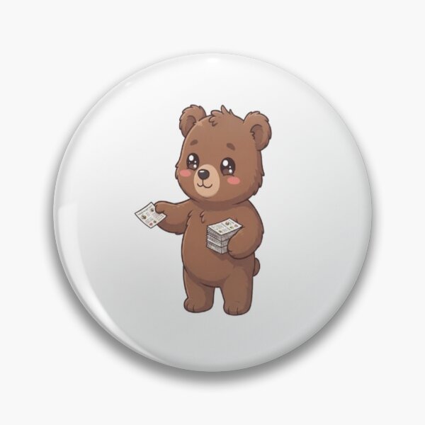 Item preview, Cute Bear Handing Out Flyers designed and sold by Ella_Sketch.