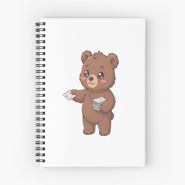 Item preview, Cute Bear Handing Out Flyers designed and sold by Ella_Sketch.